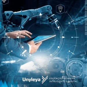 homem segurando tablet em um cenário tecnológico